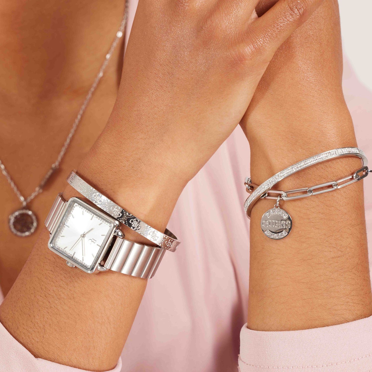 Guess Armreif Armband - Stahl - Silber - Damen – Bild 2 von 5