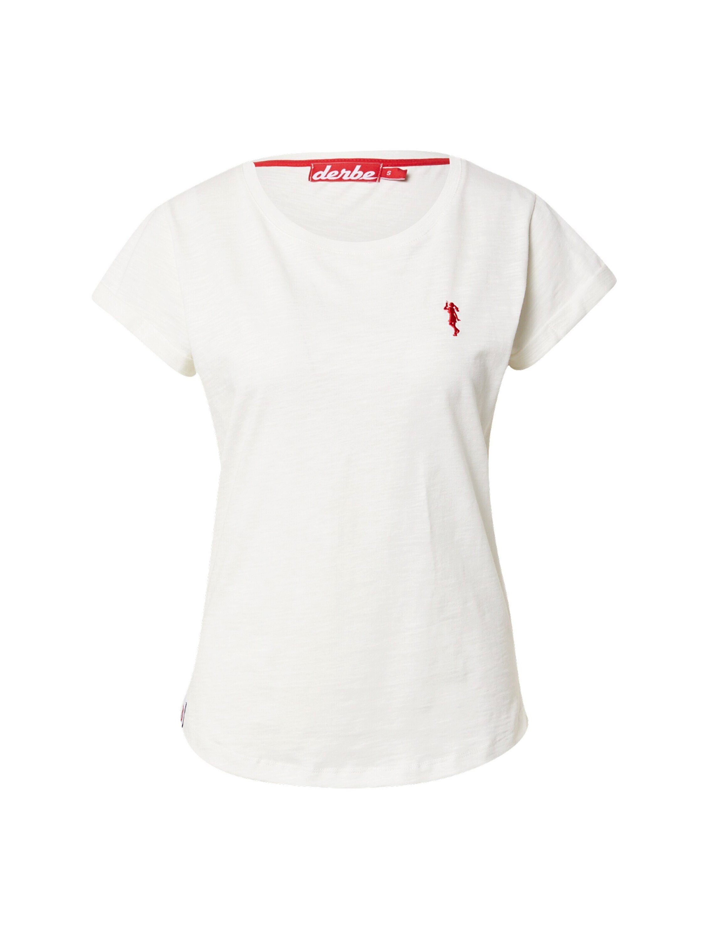 Off White Derbe (1-tlg) Stickerei T-Shirt