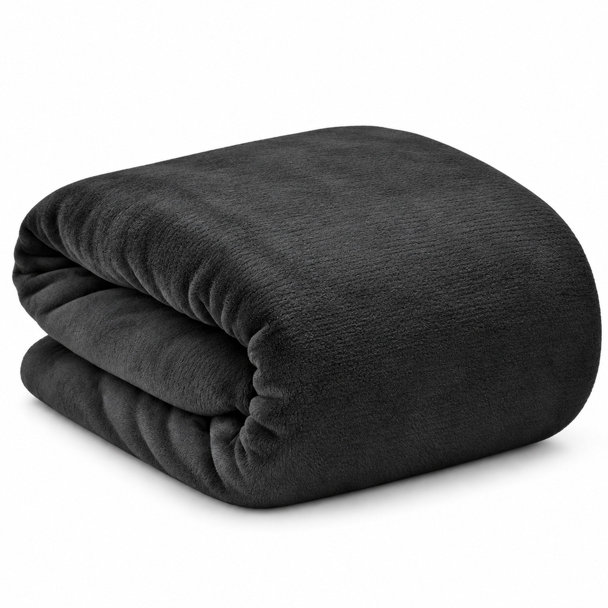 Wohndecke Aurelia Kuscheldecke Schwarz, 150x200cm, Beautissu, Microfaser Fleecedecke als Tagesdecke oder Sofa Überwurf