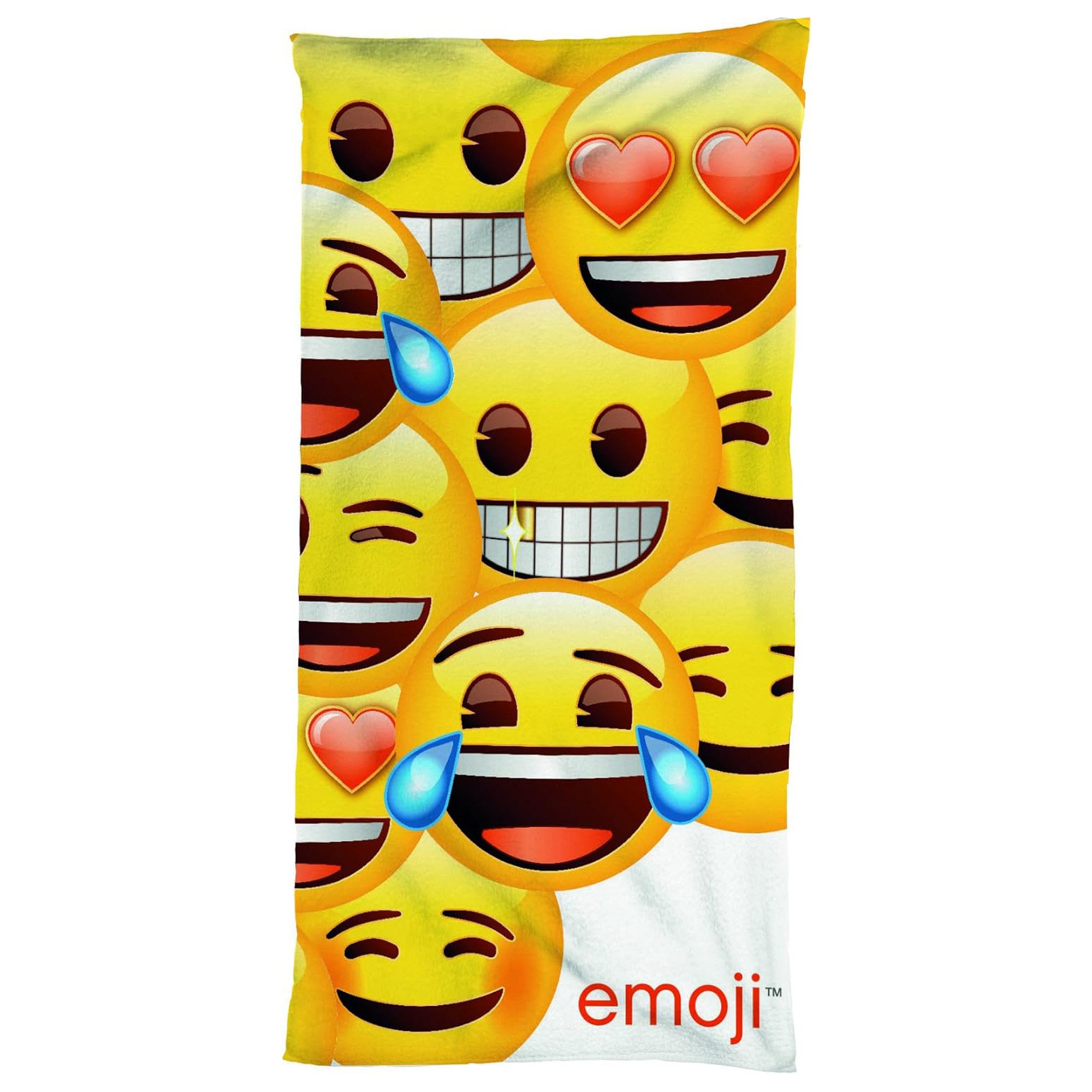 BERONAGE Strandtücher Emoji Badetuch Smiley 75x150 günstig online kaufen
