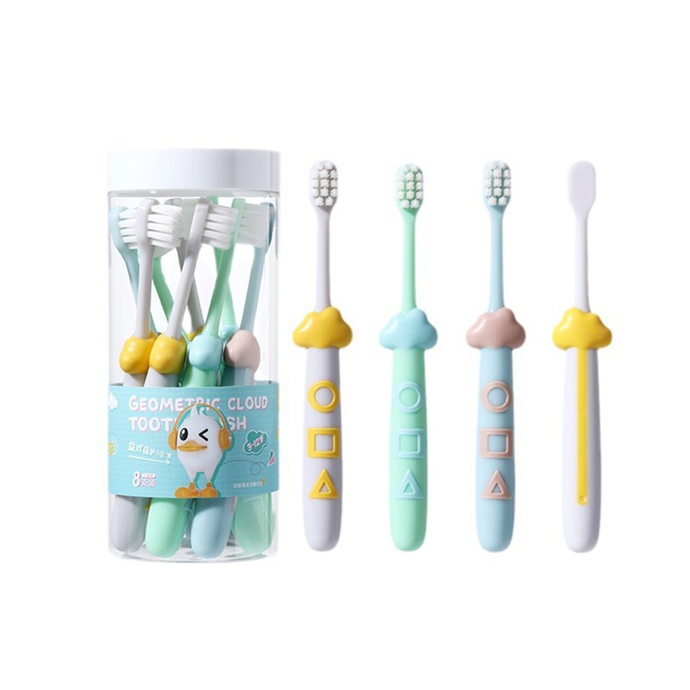 Kind Ja Zahnbürste Kinderzahnbürsten,Weiche Borsten,Zahnbürste für 3-12 Jahren,8 Stück, Gründlich reinigen