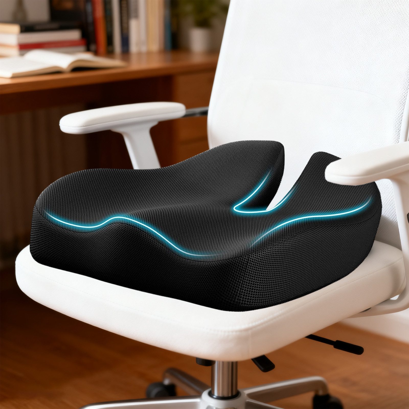 MODFU Sitzkissen Steißbeinkissen Bull Horn Sitzkissen Memory Foam Orthopädi günstig online kaufen