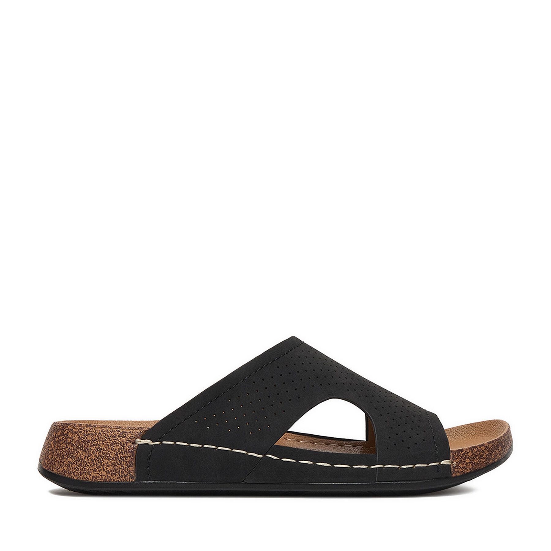 Go Soft Go Soft Damen-Flip-Flops, Schwarz Badepantolette