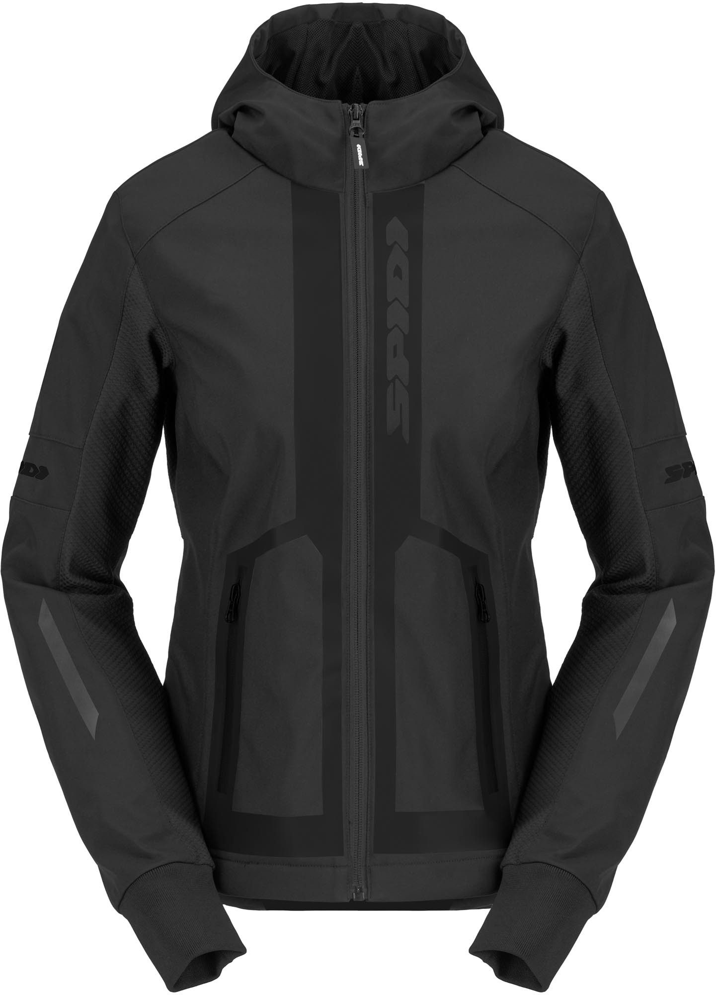 SpiDi Motorradjacke Armor Evo 2 Damen Motorrad Hoodie 3-Lagen-Laminat,Ellenbogenprotektoren enthalten,Schulterprotektor