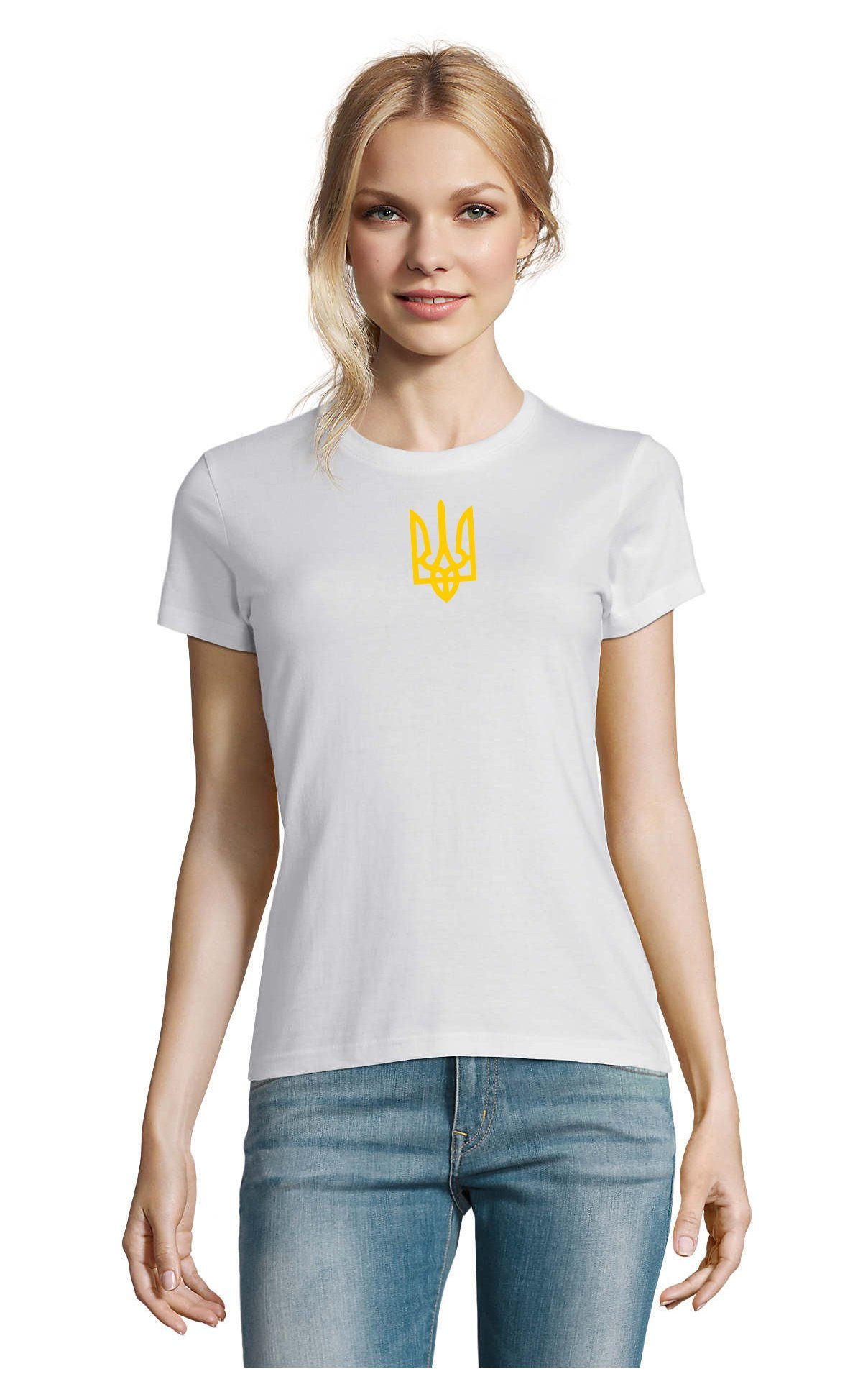 T-Shirt Damen Selenskyj Ukraine Army Ukraina Armee Nato Peace Print