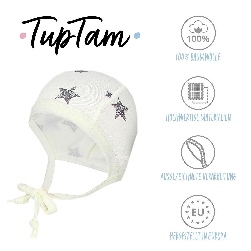 TupTam Erstlingsmütze TupTam Unisex Baby Erstlingsmütze zum Binden 2er Pack