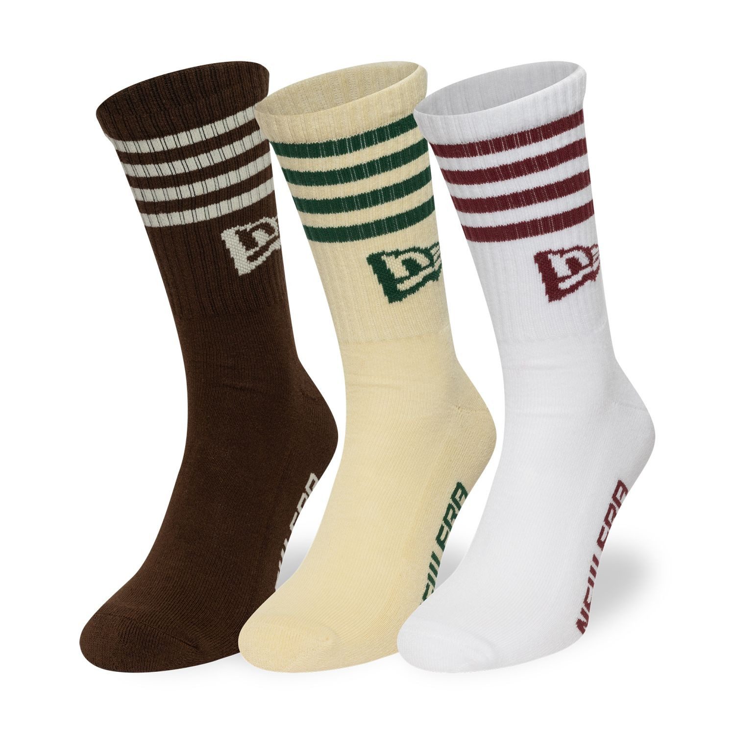 New Era Tennissocken Unisex Socken STRIPE CREW 3pack