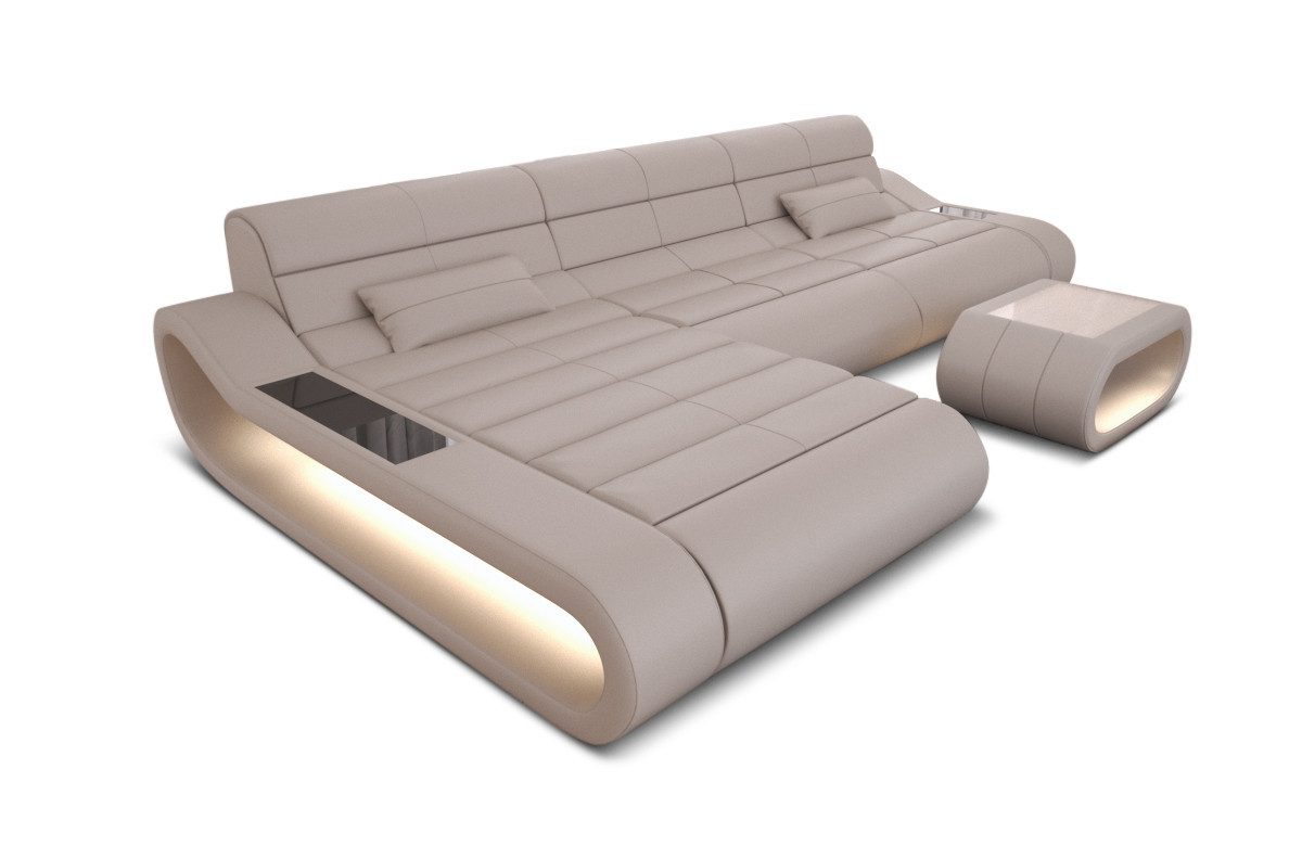 Sofa Dreams Ecksofa Ledercouch Ledersofa Concept günstig online kaufen