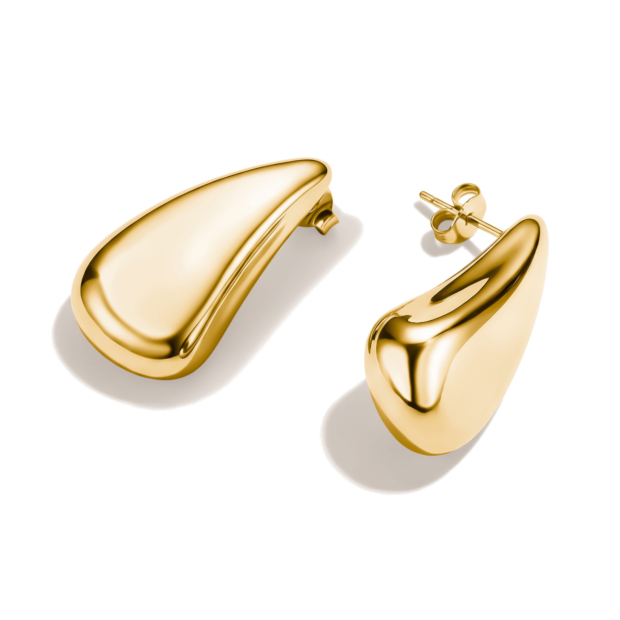 THOMAS SABO Paar Ohrstecker Chunky Ohrringe gelbgoldfarben