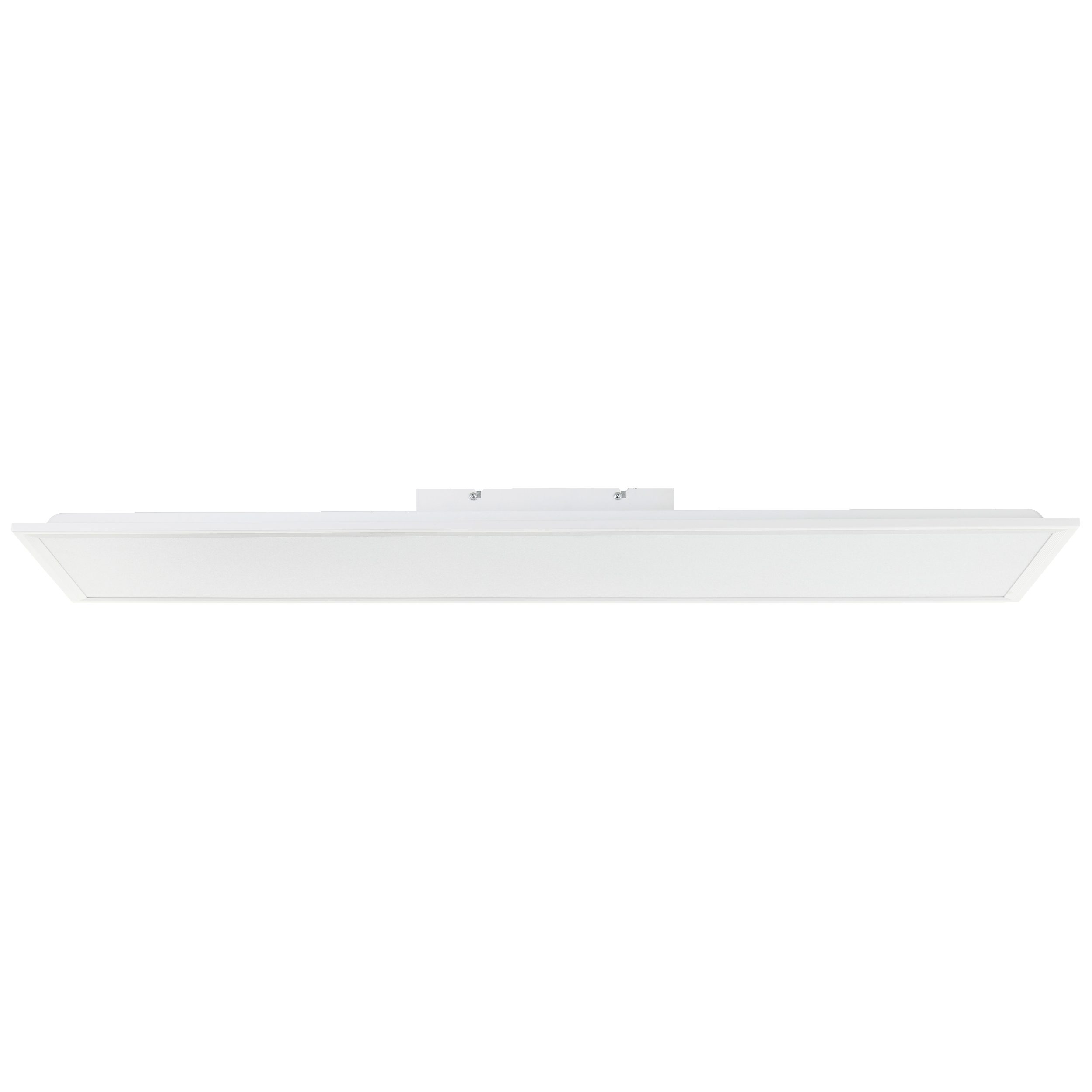 Lightbox LED Panel, LED fest integriert, Neutralweiß, LED Deckenaufbau-Paneel, 100 x 25 cm, 2700 lm, 4000 K, Aluminium, weiß