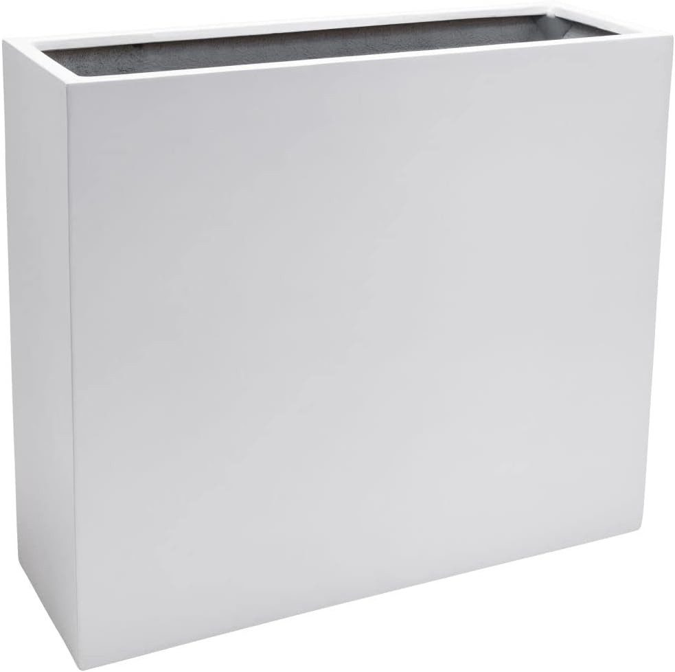 VIVANNO Pflanzkübel Fiberglas ELEMENTO Kasten - Weiß Matt (1 St), 88x30x75 cm