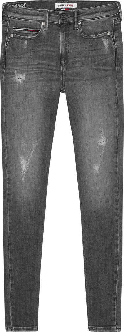 Tommy Jeans Skinny-fit-Jeans »NORA MR SKNY DF2271« mit leichten Destroyed-Effekten