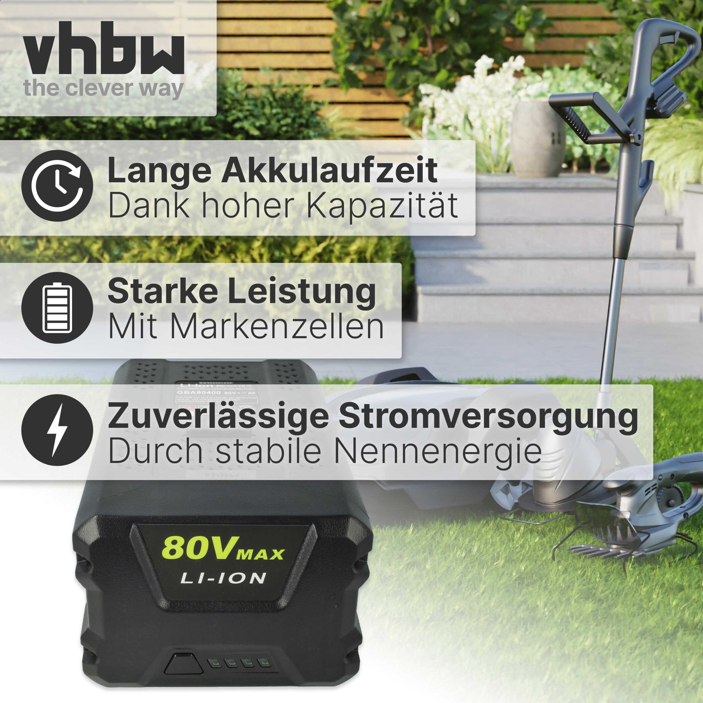 vhbw passend für Stiga Combi 43 AE, Combi 48 AE, Combi 43 S AE, Combi 50 S Akku Akku Li-Ion 4000 mAh (80 V, 1 St), Leistungsfähiger Austausch-Akku für Rasenmähe – Bild 4 von 5