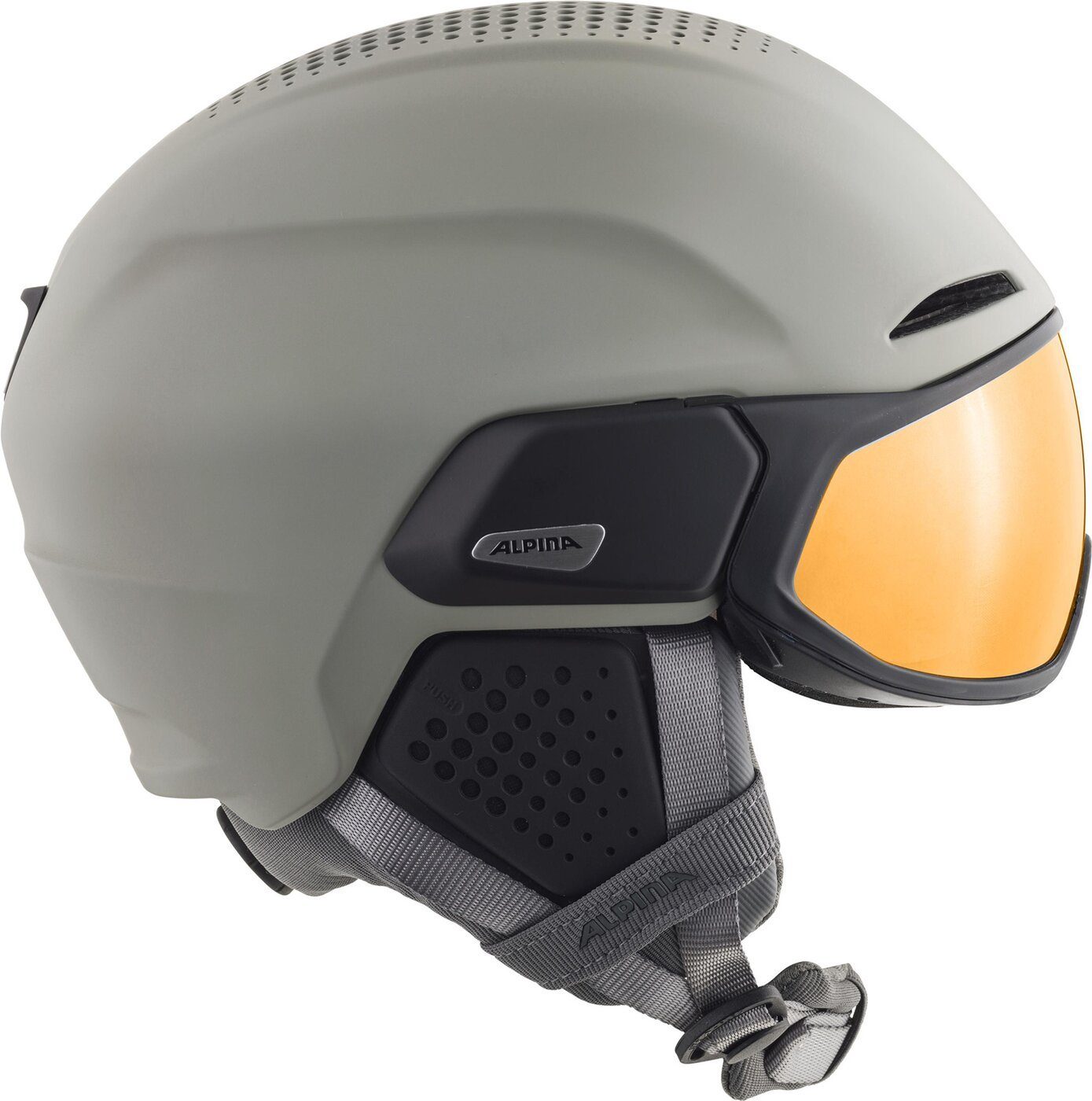 Q-LITE ALTO Skihelm MIRROR MOON-GREY Alpina MATT Sports (GOLD