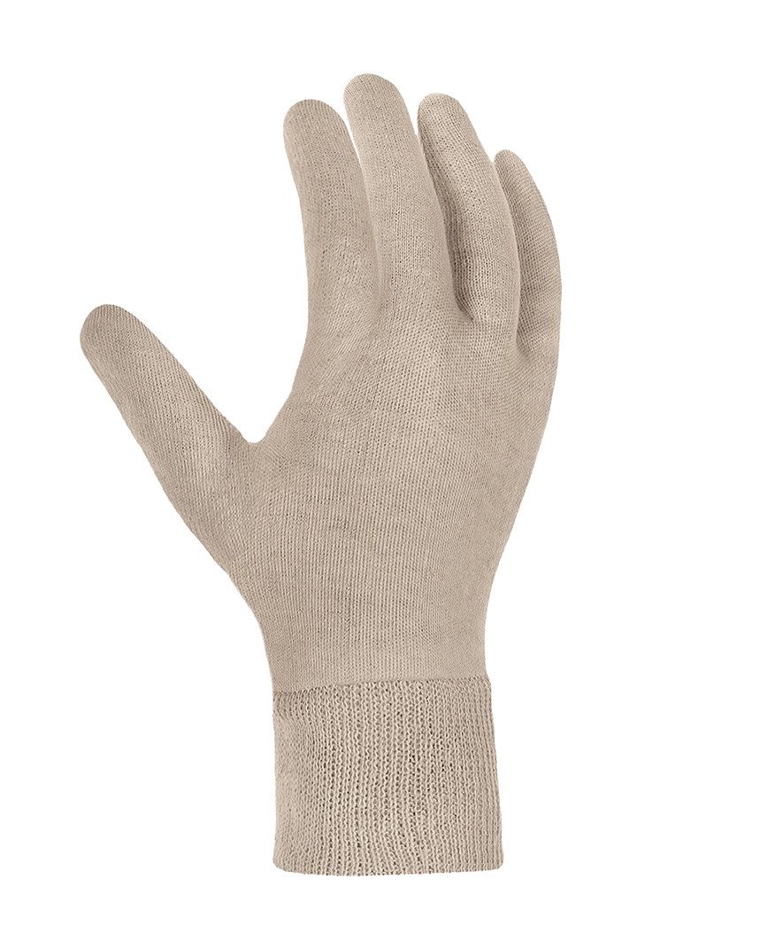 teXXor Baumwollhandschuhe Baumwolltrikot-Handschuh schwere Ausführung weiß 1720 (Packung, 12-St., VPE= 12-600 Paar Gr 8/10) Atmungsaktiv/langlebig