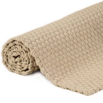 Teppich Rechteckig Natur 80x160 cm Baumwolle, furnicato, Rechteckig