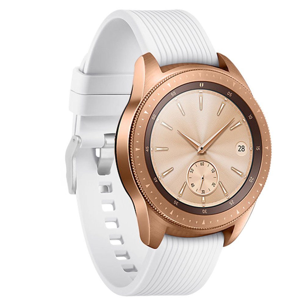 ELEKIN Smartwatch-Armband Sportarmband kompatibel für Samsung Galaxy Watch 4 40mm /Watch 3 41mm Weiß