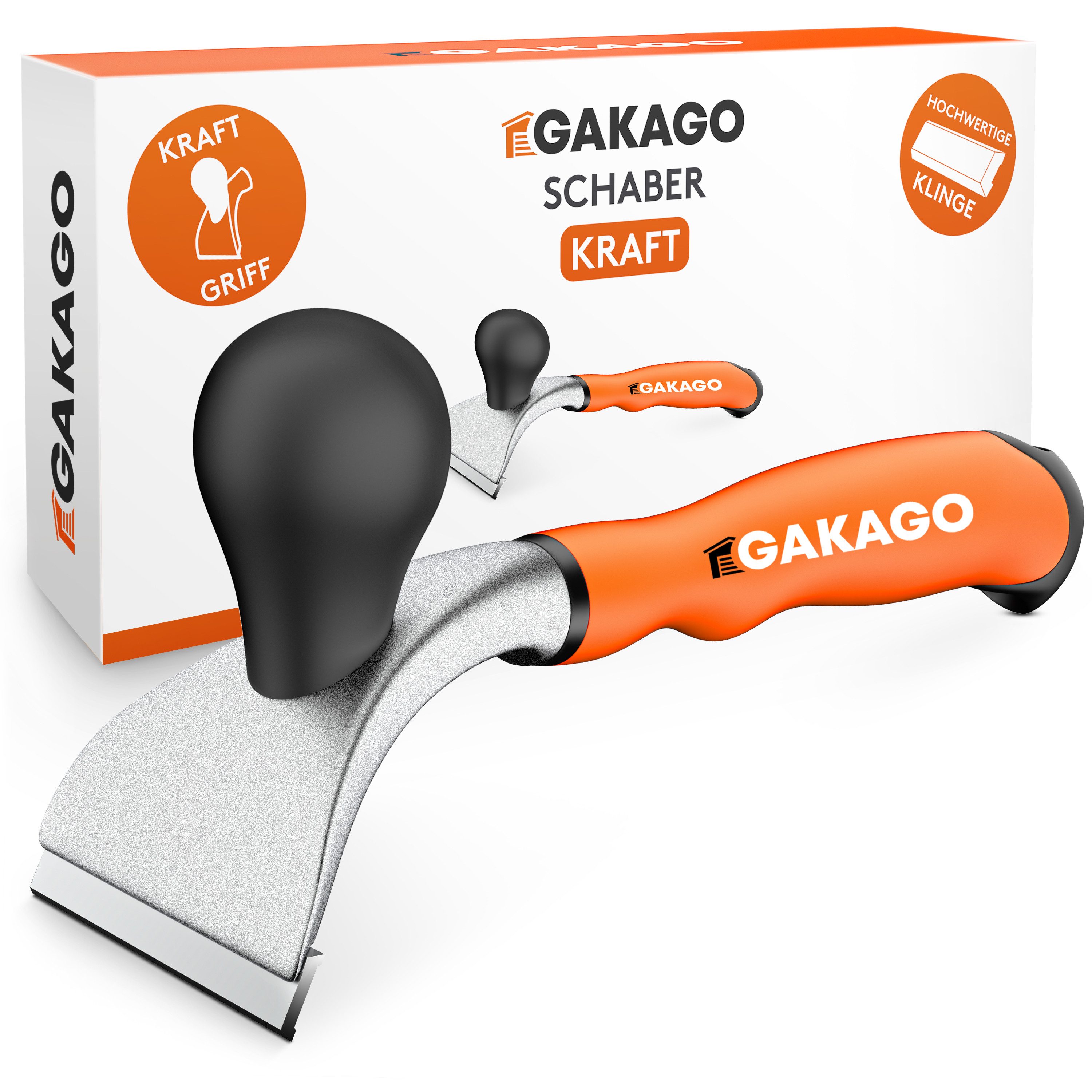 Gakago Universalschaber - Kraft-Schaber - 65mm Ziehklinge aus Wolframcarbid - für Holz, Metall, Beton oder Stein