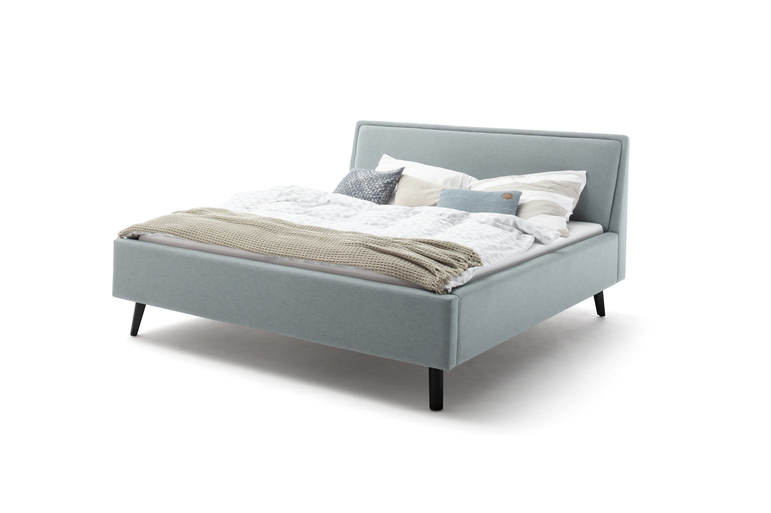 freiraum Polsterbett Frieda, Liegefläche 180x200cm, eisblau, Stellmaß: 196x105x224cm (BxHxT)