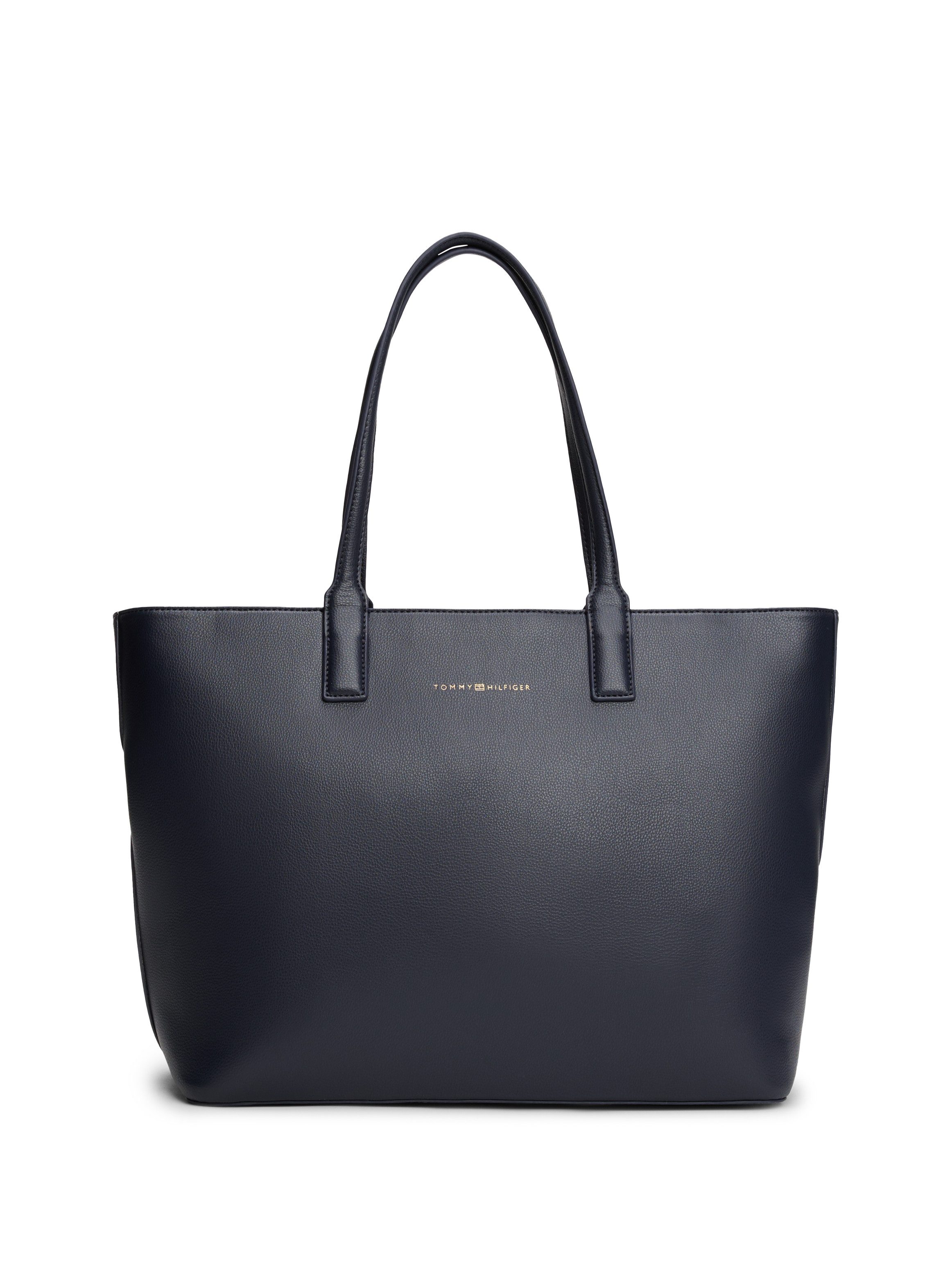Tommy Hilfiger Tragetasche TH LOGOTAPE TOTE, Damen Henkeltasche, Schultertasche mit doppeltem Tragegriff