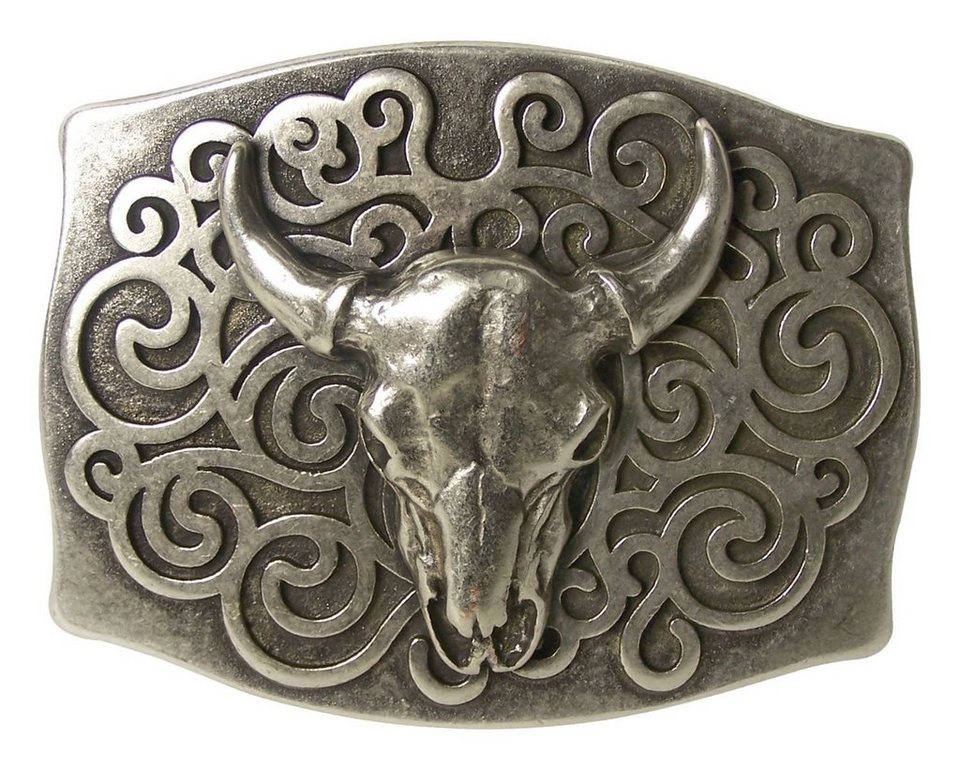 Gürtelschnalle Bull Skull 4,0 cm Gürtelschnallen Herren Schädel Longhorn Gürtelschnalle Bull Skull 4,0 cm Gürtelschnallen Herren Schädel Longhorn
