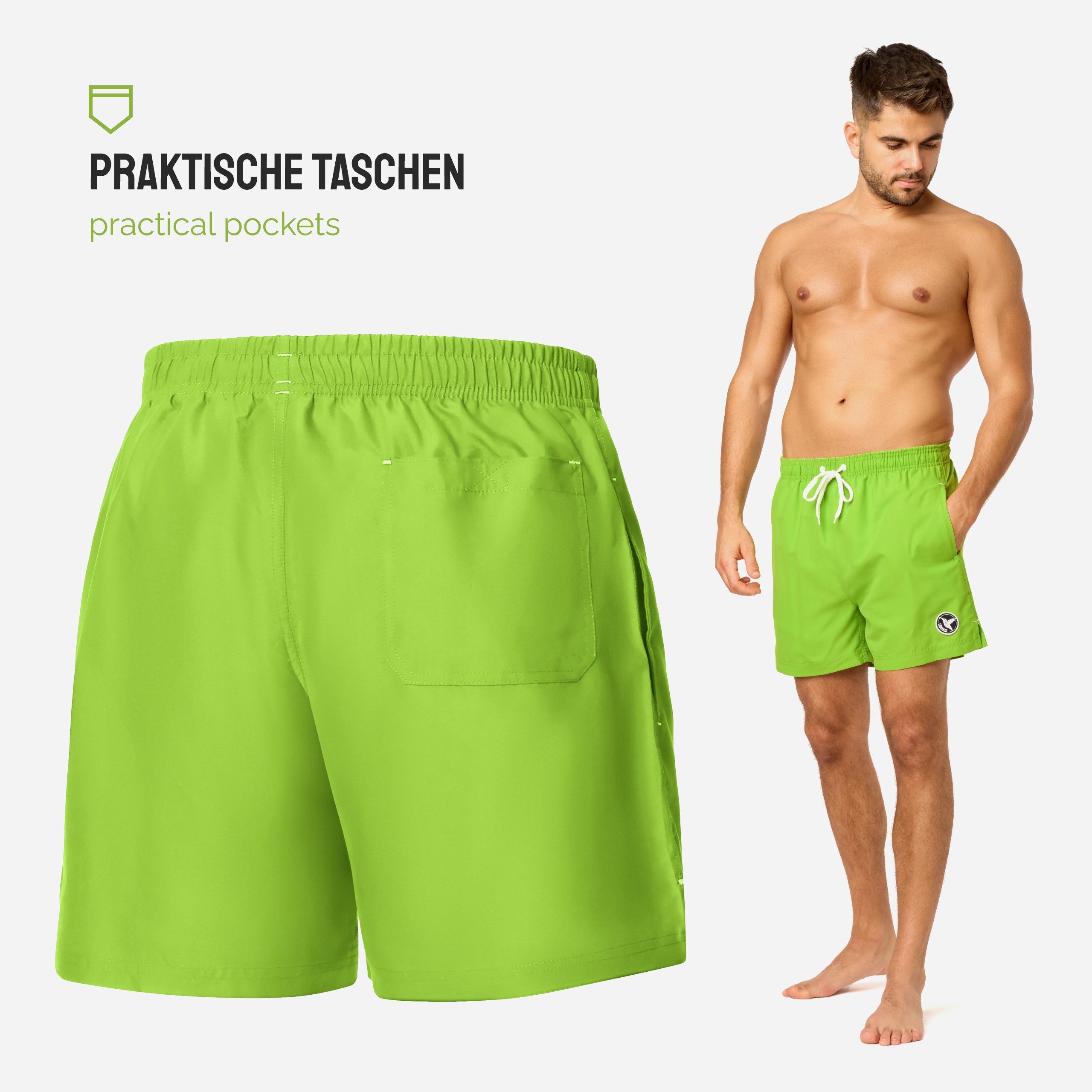 Ladeheid Badeshorts Herren Badehose Boardshorts Beachshorts Schwimmhose LA40-198 – Bild 4 von 5