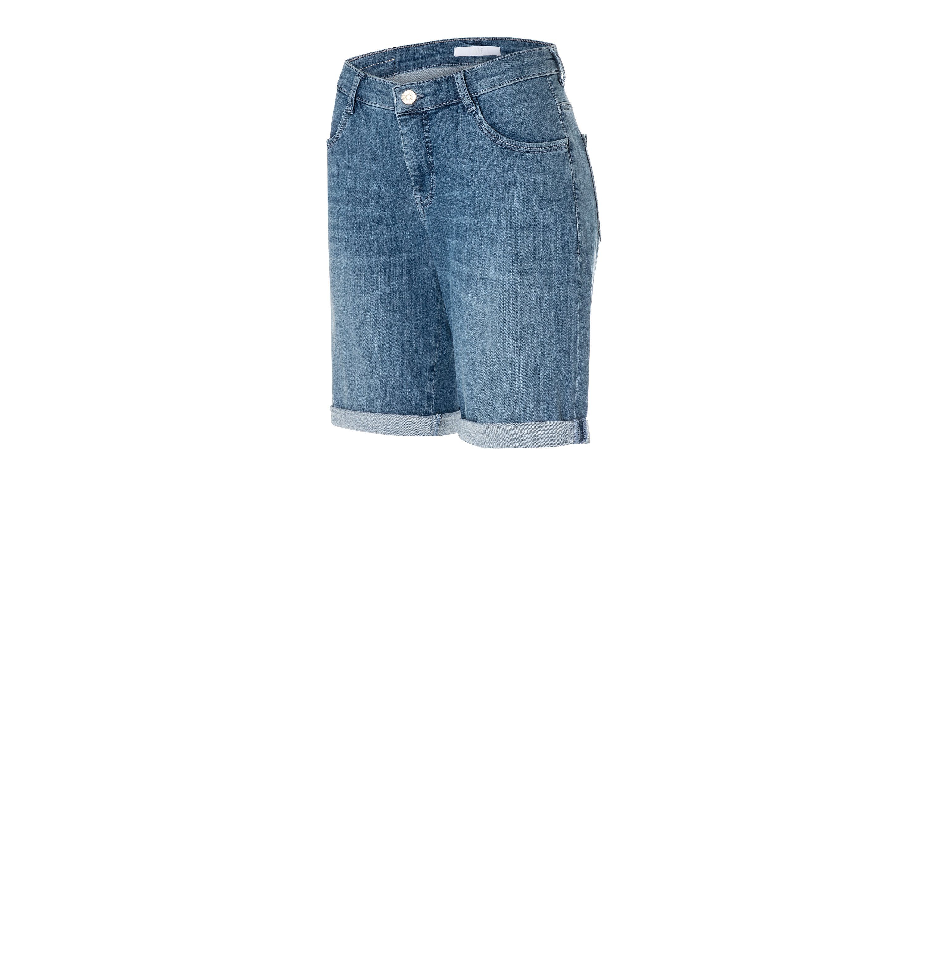 MAC Slim-fit-Jeans commercial Shorty summer wa blue