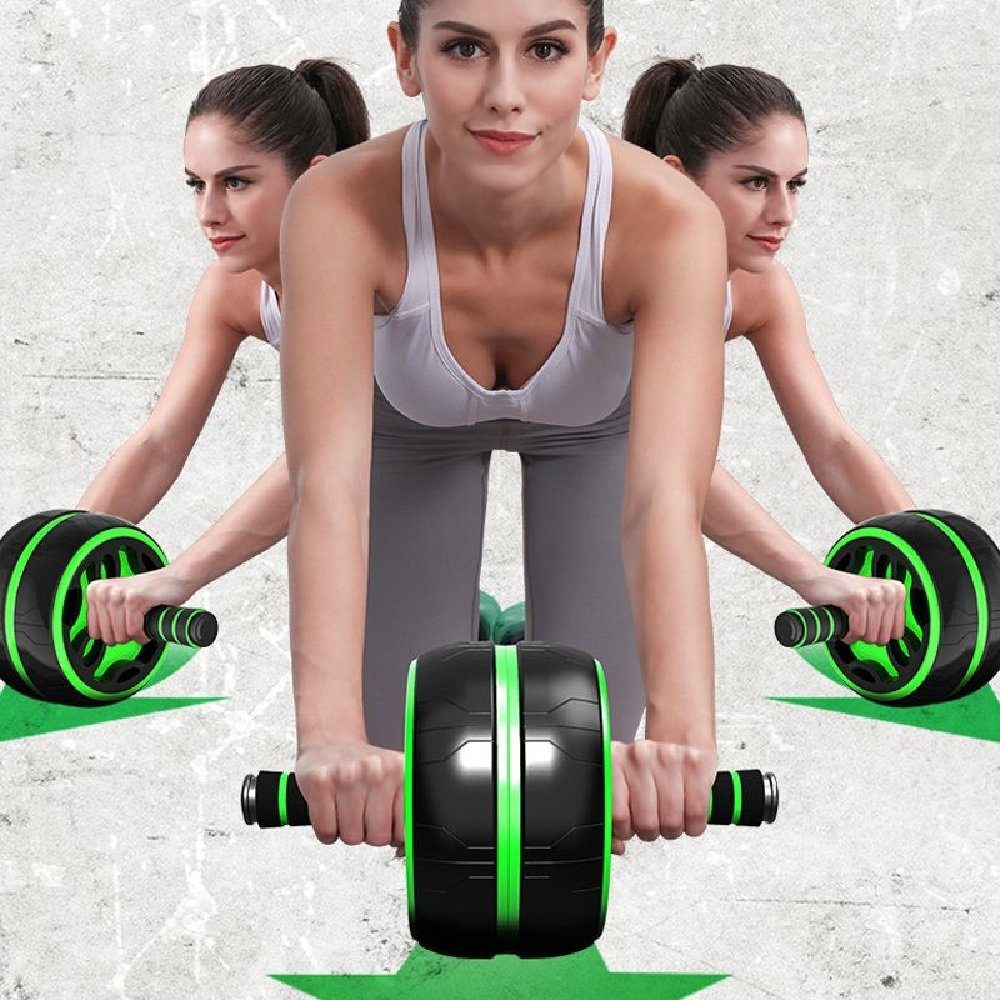 Luna24 simply great ideas... Bauchmuskelmaschine Bauchmuskeltrainer / Trainingsrad für Bauchmuskeln in Grün