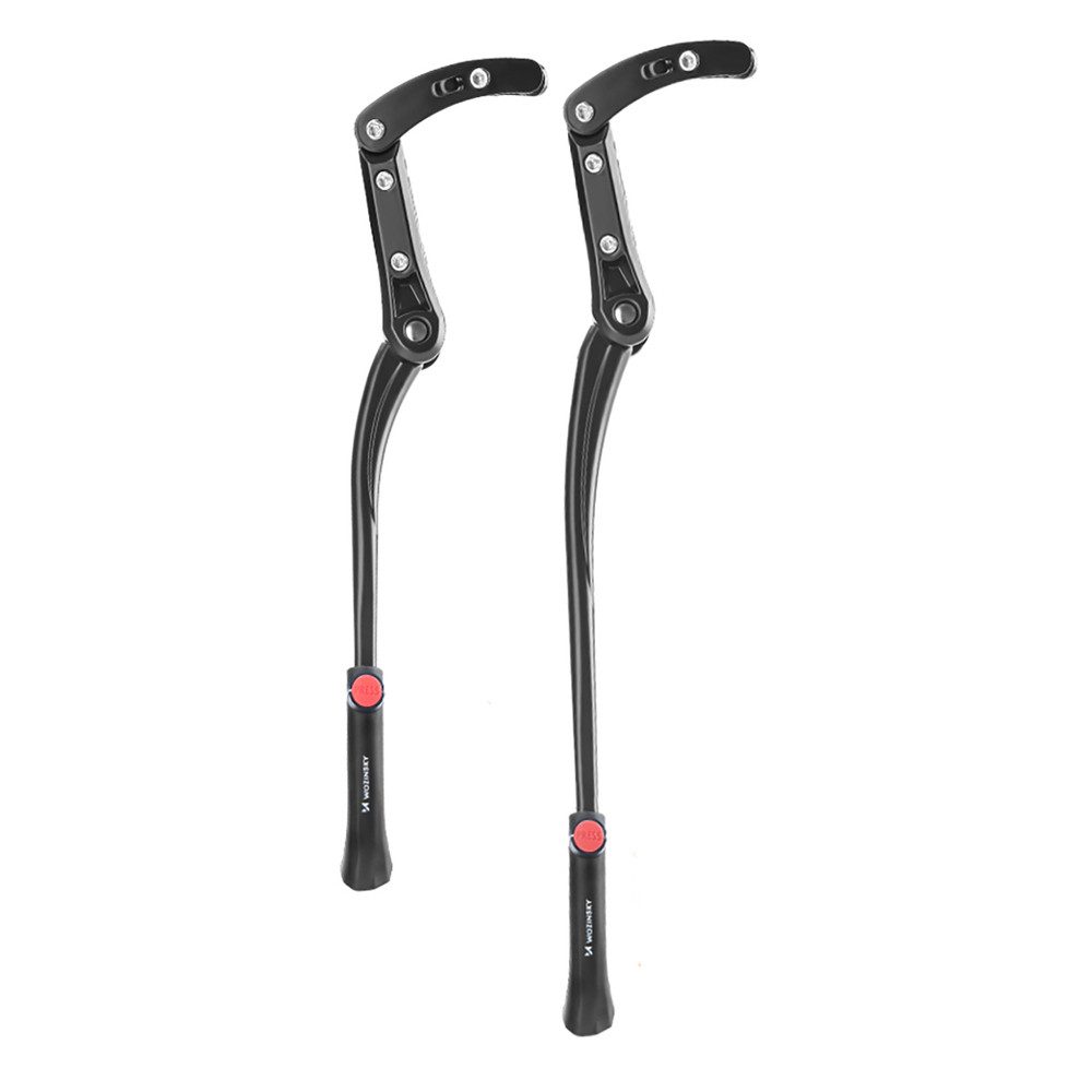 Wozinsky Fahrradständer Seitenständer Hinterbauständer Fahrradstütze (Spar-Set, 1-St., 24-29 Zoll verstellbar), höhenverstellbar, neigbar, Aluminium, rutschfester Fuß