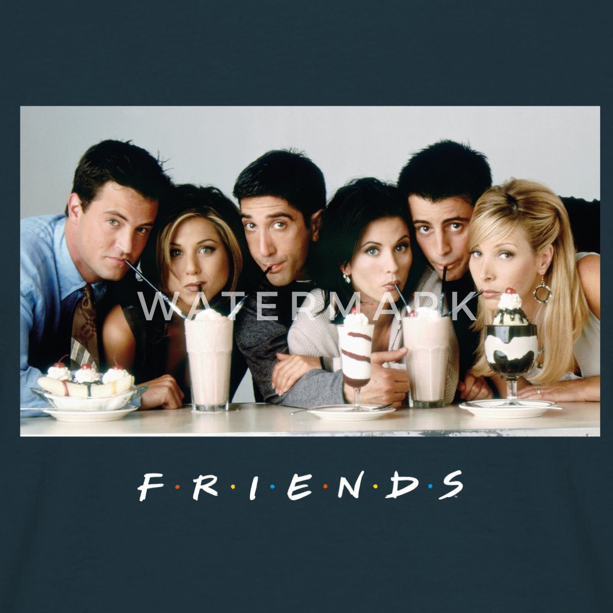 Spreadshirt T-Shirt Friends Milkshake Männer T-Shirt günstig online kaufen