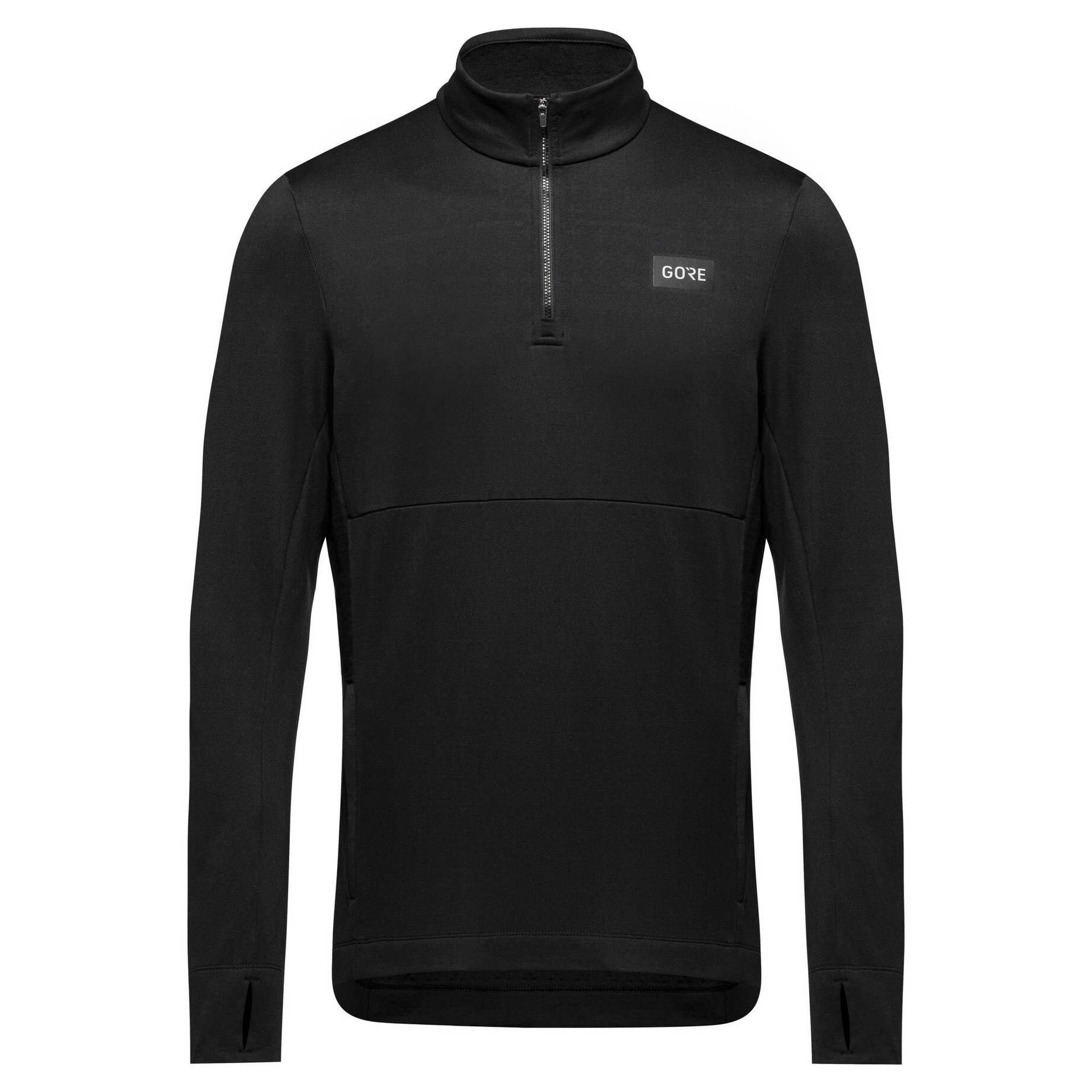 GORE® Wear Laufshirt Herren Thermo-Langarmshirt EVERYDAY THERMO 1/4 ZIP (1-tlg) 9900 black