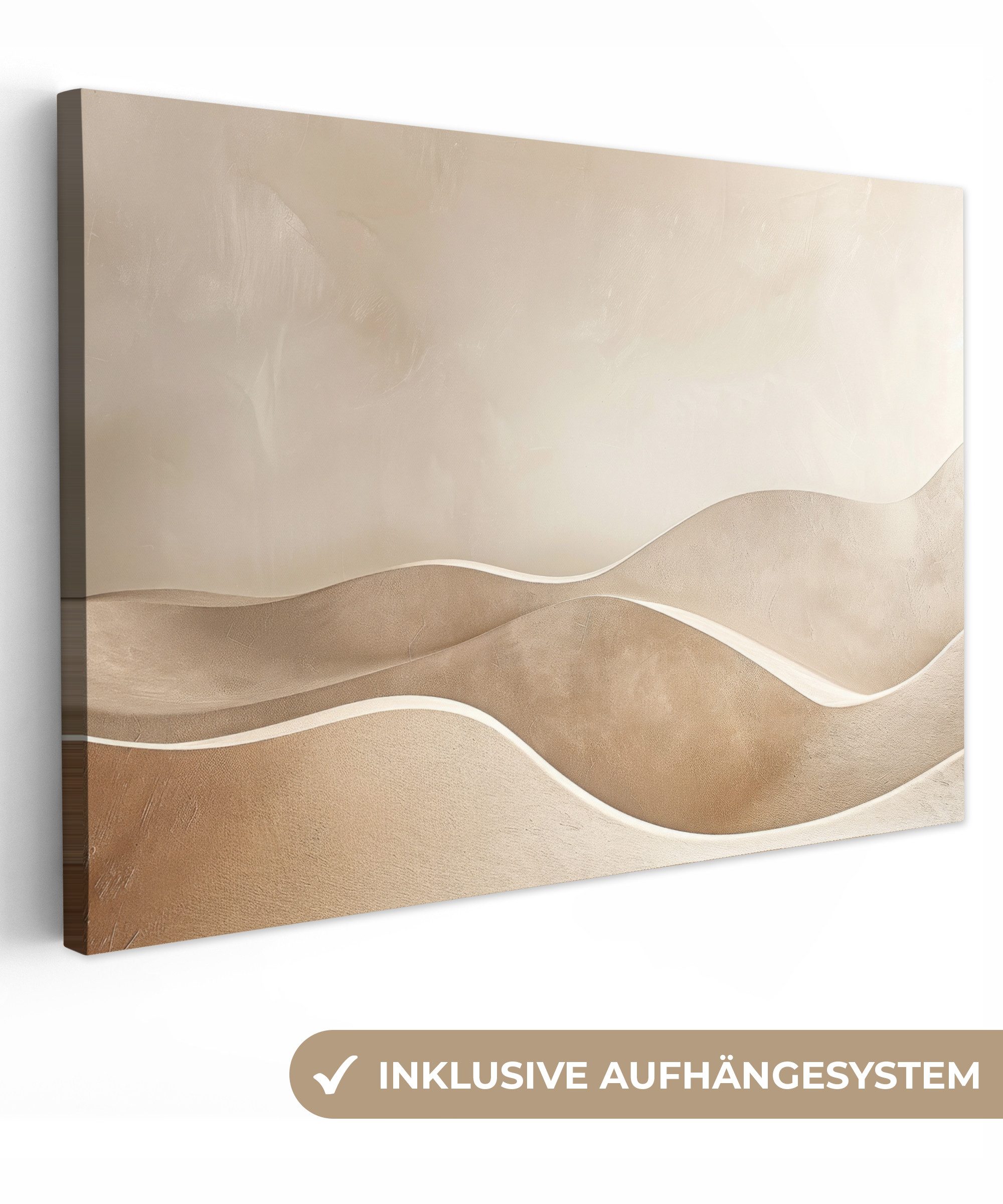 OneMillionCanvasses® Leinwandbild Beige - Natur - günstig online kaufen