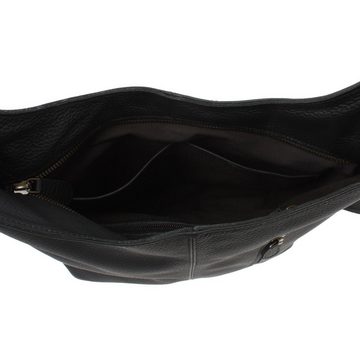 LECONI Umhängetasche mittlere Handtasche Schultertasche Damentasche Leder LE0072