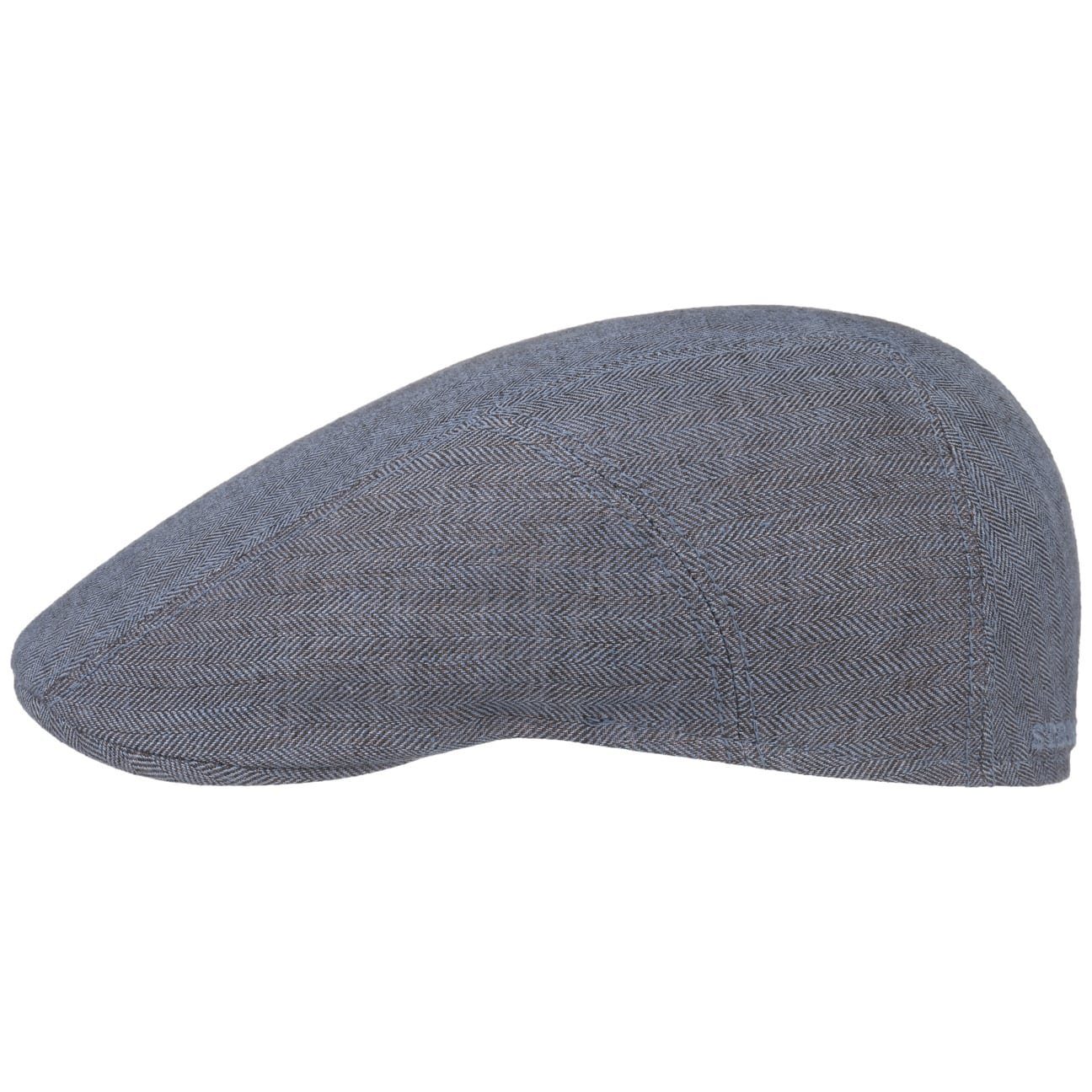 (1-St) Cap Schirm, in blau the mit Stetson EU Made Flatcap Flat