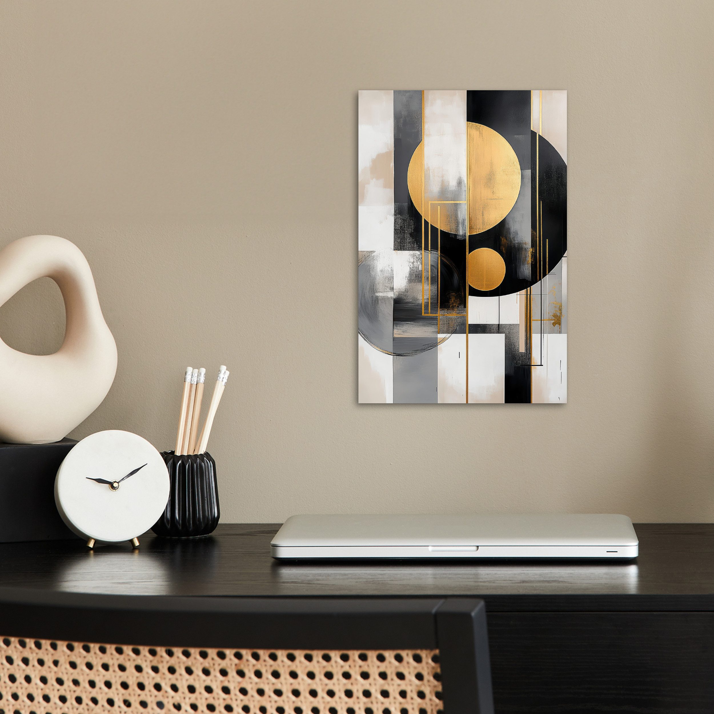 MuchoWow Poster Abstrakt - Gold - günstig online kaufen