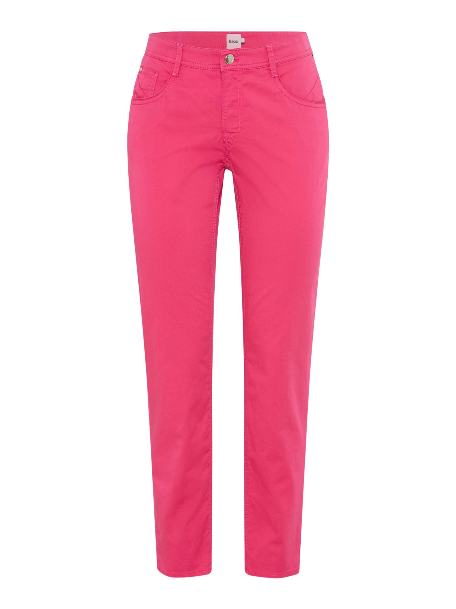 Brax Stretch-Hose rosa, Casual, Baumwolle, Unifarben, Regular Fit, Mittel