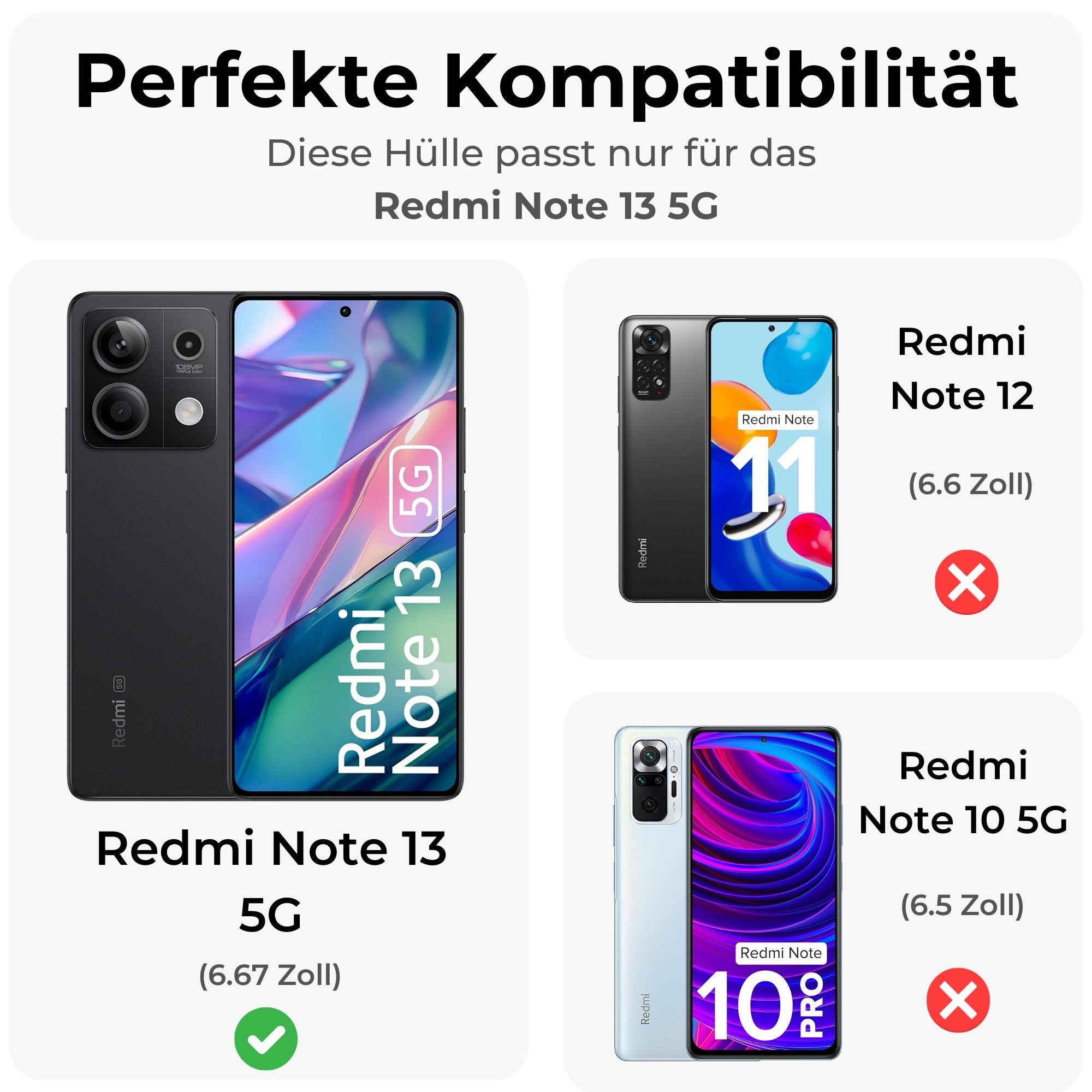 betterfon Handykette mit Portemonnaie für Redmi Note 15 Pro+ - Hülle mit 2 Ketten, Hände frei – mit Silikonhülle & Schnur für flexiblen Alltag