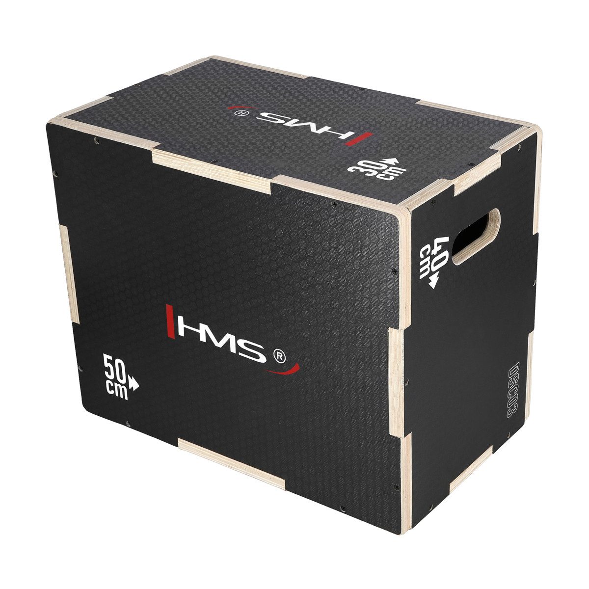 HMS Plyo-Box Sprungbox plyometrisches Training Sprungkrafttraining Crossfit, Maße: 50x40x30cm