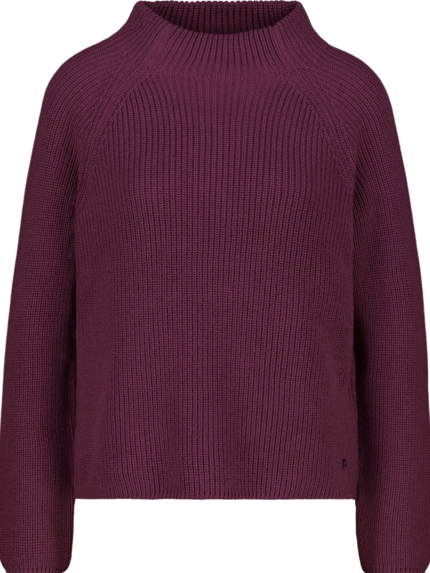 Monari Strickpullover lila,Casual,Polyacryl,Strukturiert,Stehkragen,Lang,Regular Fit