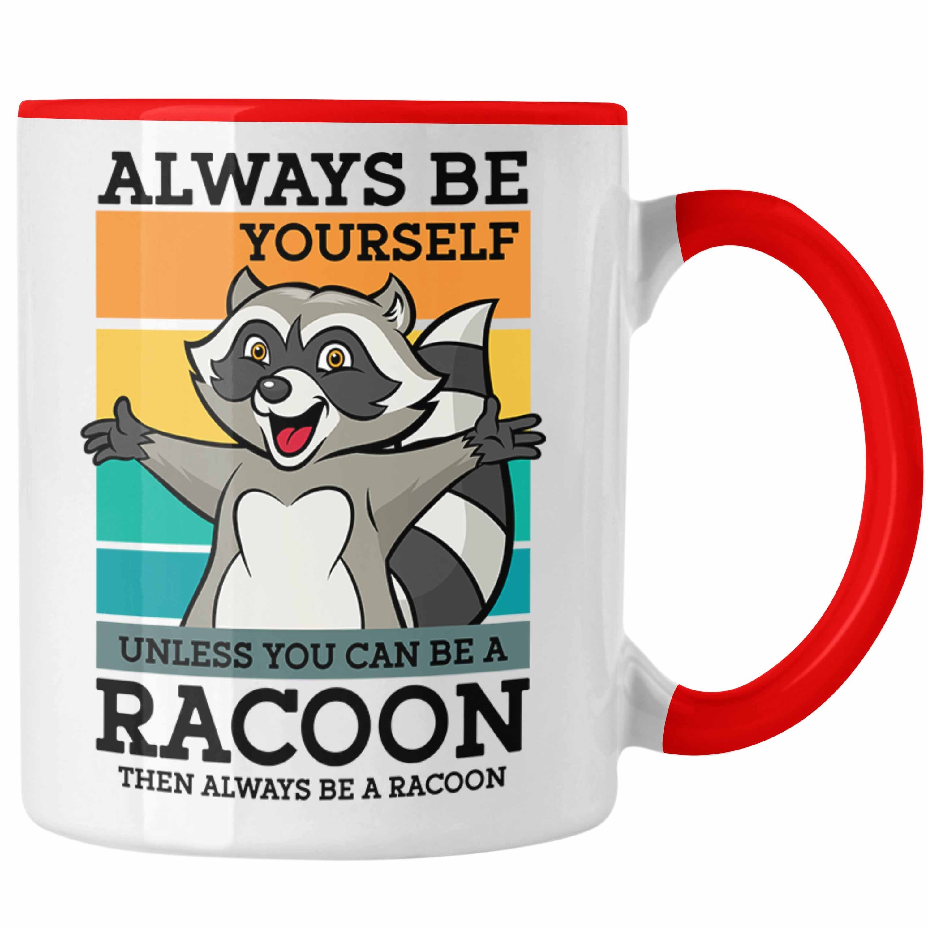 Trendation Tasse Waschbär Tasse Waschbär-Liebhaber Geschenkidee für Waschbär-Fans