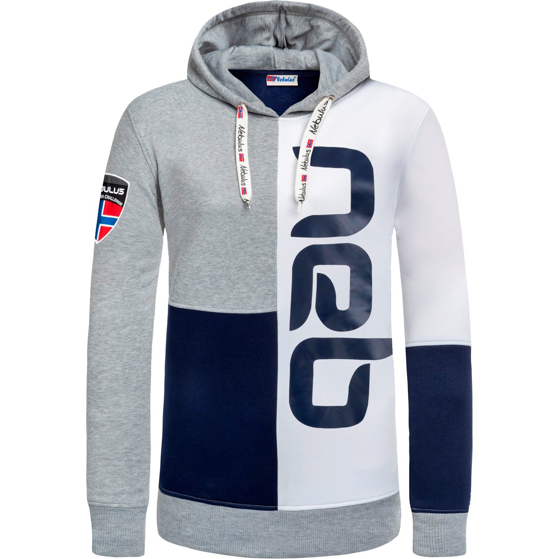 Nebulus Hoodie NEB, P6102 - Damen, navy-weiß-grau, XXL/44