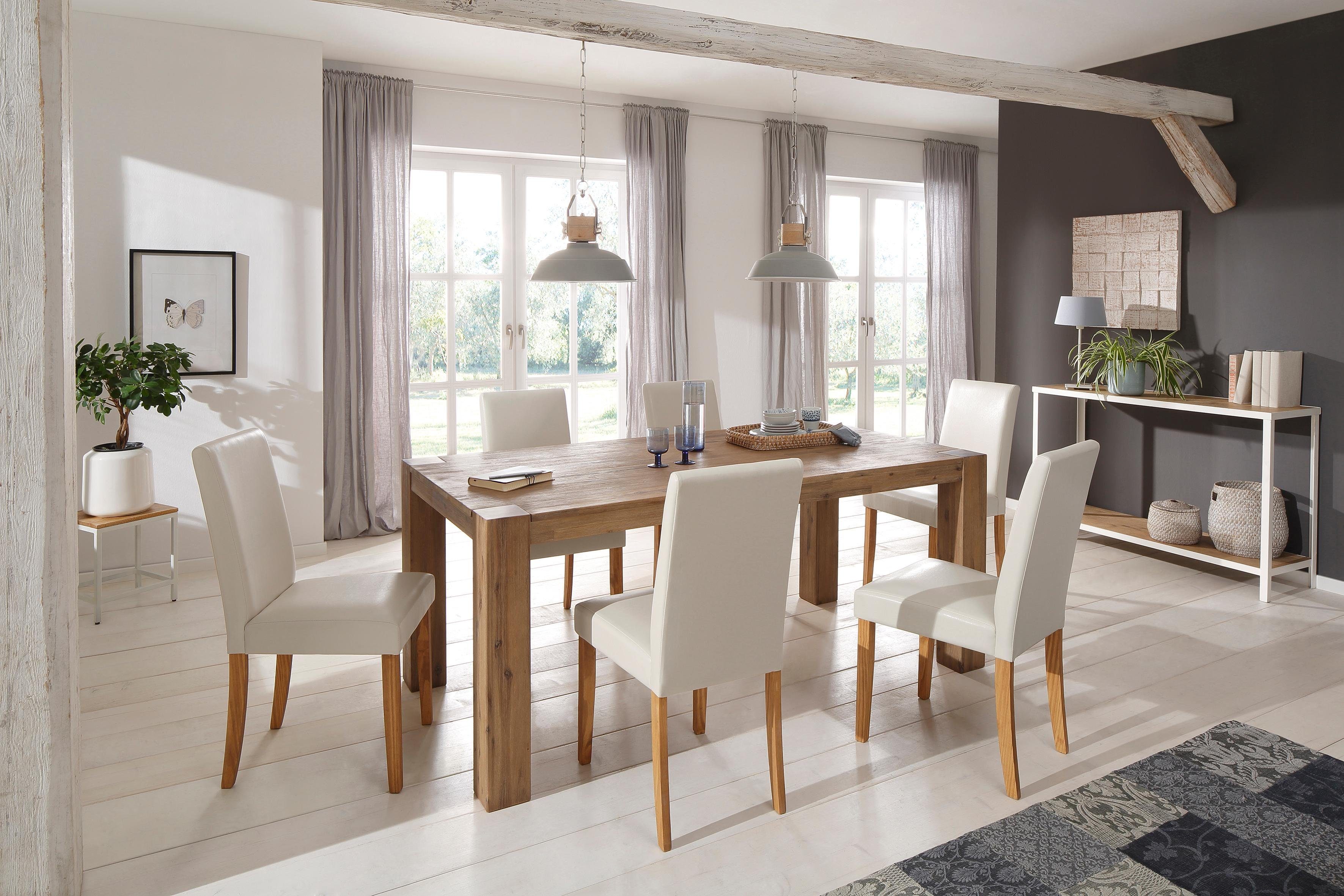 Home affaire Essgruppe »Silje«, (Set, 7 tlg), bestehend aus 6 Lucca Stühlen und dem Maggie Esstisch online kaufen | OTTO Home affaire Essgruppe »Silje«, (Set, 7 tlg), bestehend aus 6 Lucca Stühlen und dem Maggie Esstisch online kaufen | OTTO