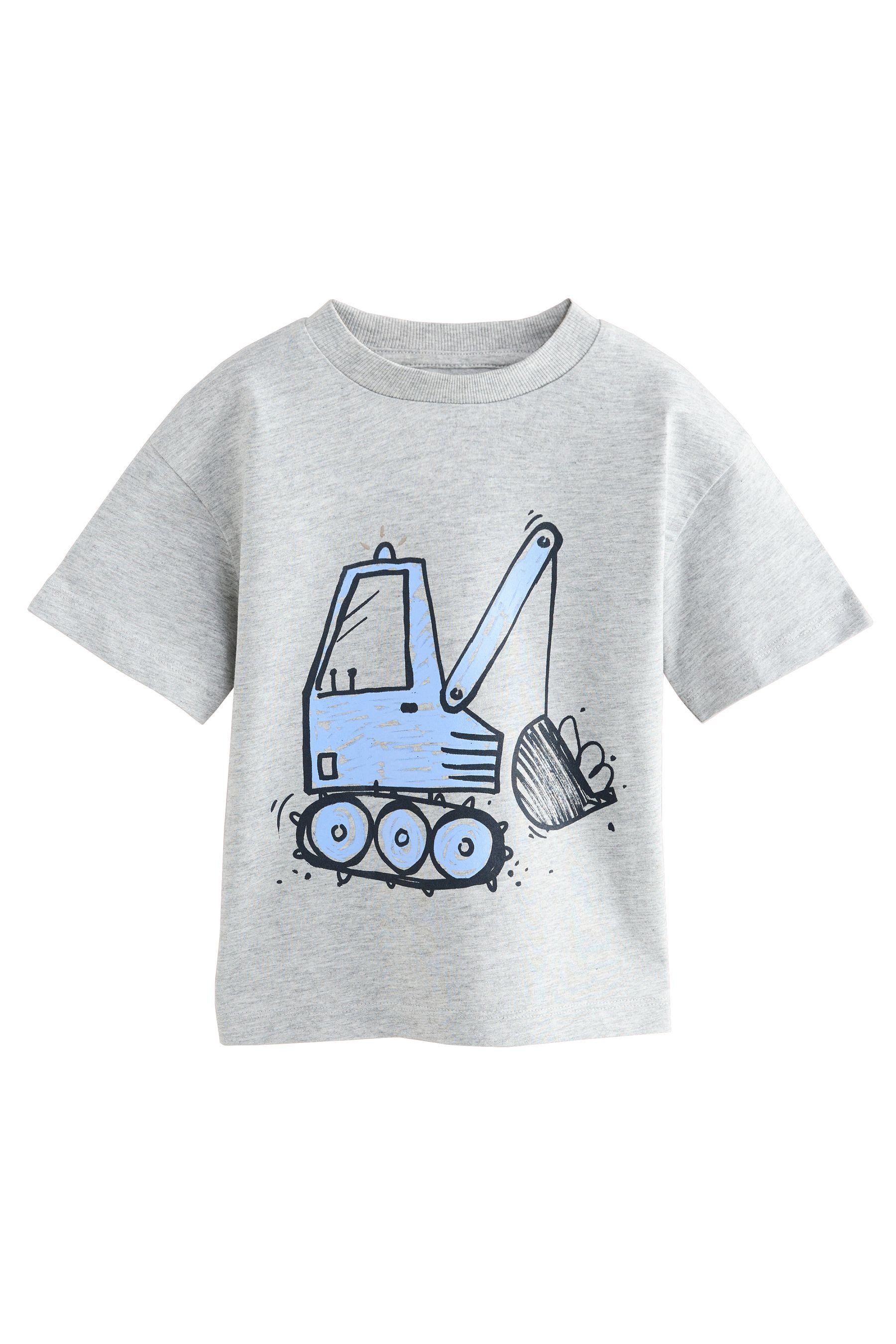 Next T-Shirt T-Shirt mit Fahrzeugen (1-tlg) günstig online kaufen