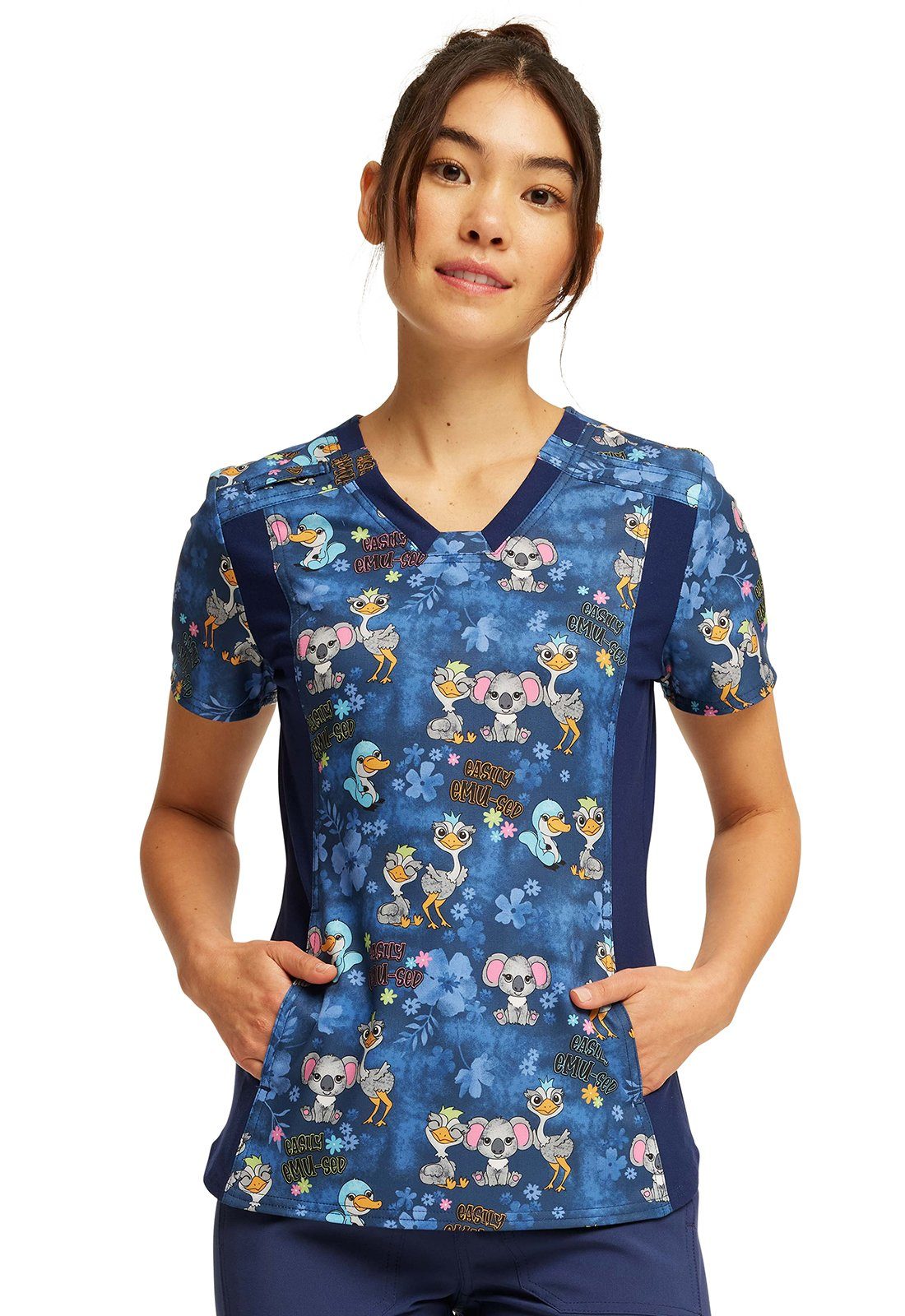 Cherokee Funktionsbluse Bunt bedruckter Damen Kasack günstig online kaufen