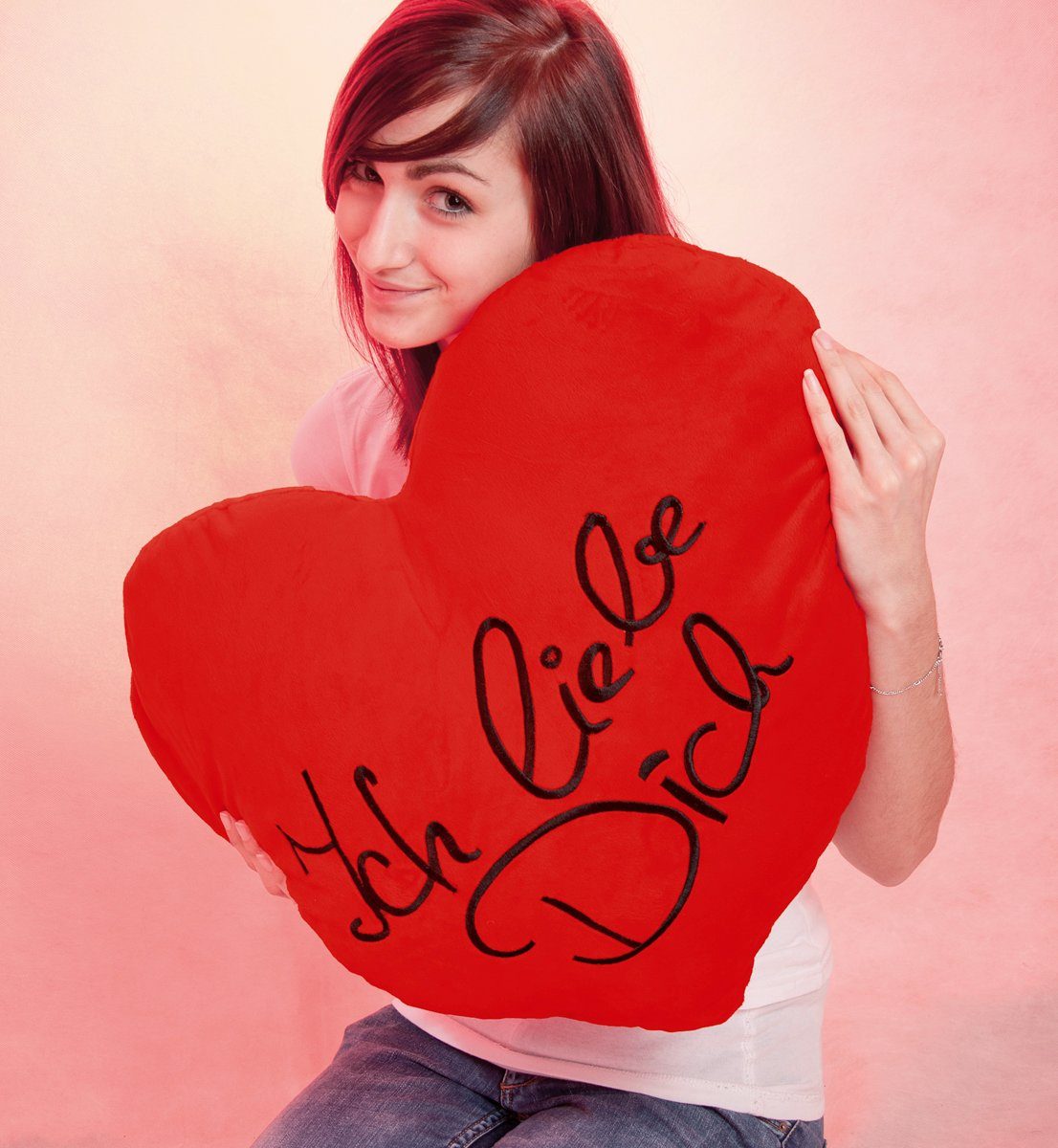 Out of the Blue Bettwäsche Kissen XXL Herz Ich liebe Dich Herz - 60x45 cm günstig online kaufen