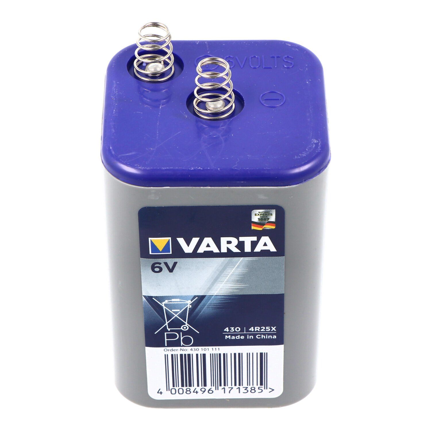VARTA Varta 430 Blockbatterie, Typ 4R25 Batterie, Lampenbatterie Batterie, (6,0 V)