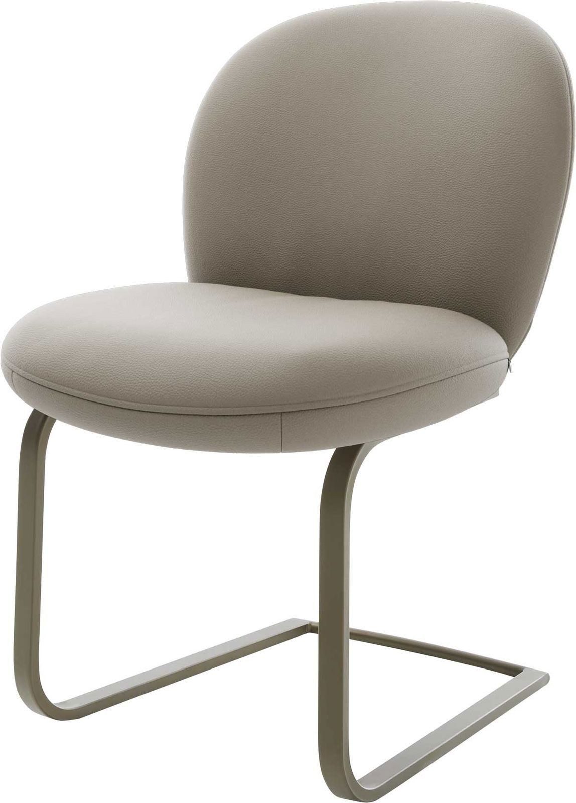 DELIFE Polsterstuhl Nube-Flex, Freischwinger flach Effektfinish günstig online kaufen