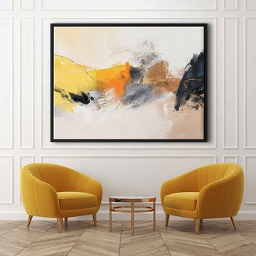 DOTCOMCANVAS® Leinwandbild Joyful Transition, Leinwandbild beige orange moderne abstrakte Kunst Druck Wandbild