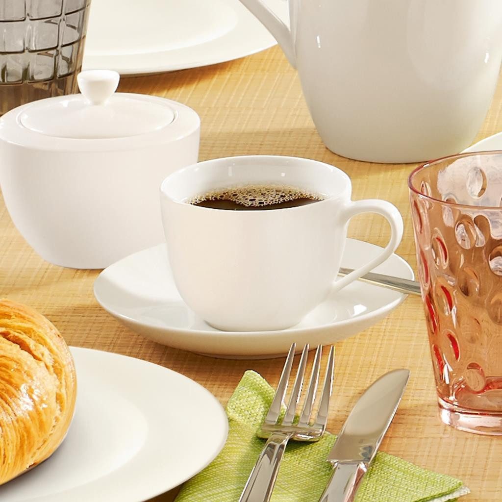 Villeroy & Boch Tasse For Me Kaffeetassen 160 ml 6er Set, 6-tlg., Porzellan
