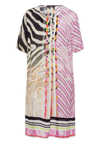 TUZZI Midikleid Kleid SUMMER FEELING mit Tunika-Ausschnitt und Alloverprint